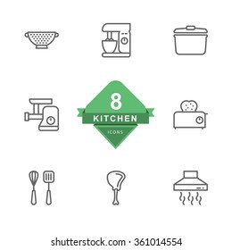 Kitchen ( Line Icon )