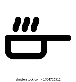 Kitchen Line Icon hot pan