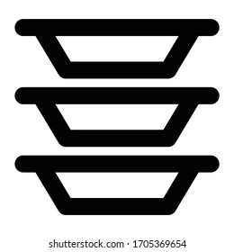 Kitchen Line Icon Plate stack