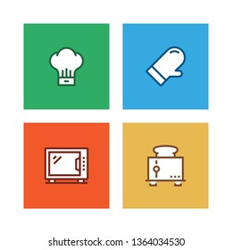 KITCHEN LINE ICON SET