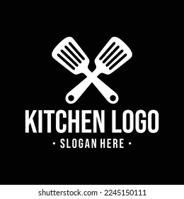 Kitchen Logo Design Vorlage Inspiration, Vektorgrafik.