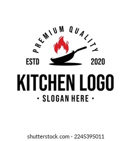 Kitchen Logo Design Template Inspiration, Vector Illustration.