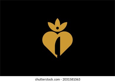 Kitchen logo design vector. Food business abstract symbol. Spoon, fork, knife illustration logo. Love and leaf vector icons. 