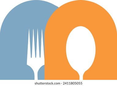 Kitchen logo Template in a modern minimalist style