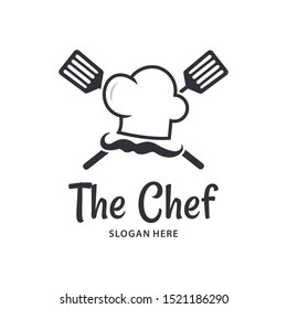 Chef Hat Fork Spoon Food Icon Stock Illustration 136213820