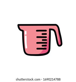 Küchenmessdoodsymbol, Vektorillustration