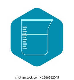 Kitchen measuring cup icon. Outline illustration of kitchen measuring cup vector icon for web