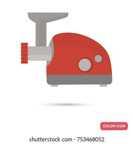 Kitchen meat grinder color flat icon