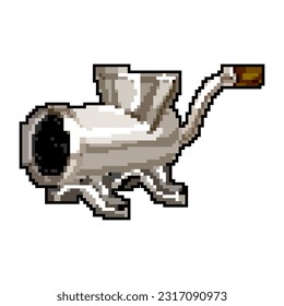 kitchen meat grinder game pixel art retro vector. bit kitchen meat grinder. old vintage illustration