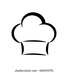 Kitchen and menu concept represented by chefs hat icon. isolated and flat illustration 