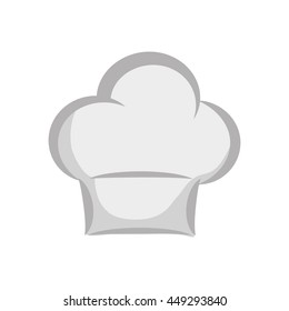 Kitchen and menu concept represented by chefs hat icon. isolated and flat illustration 