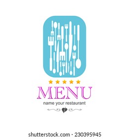 kitchen menu icon sign