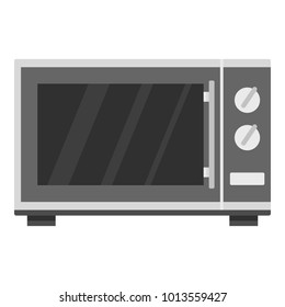 Kitchen microwave oven icon. Cartoon illustration of kitchen microwave oven vector icon for web