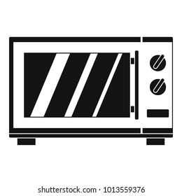 Kitchen microwave oven icon. Simple illustration of kitchen microwave oven vector icon for web