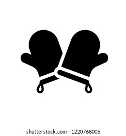 kitchen Mitten icon. Trendy kitchen Mitten logo concept on white background from kitchen collection. Suitable for use on web apps, mobile apps and print media.