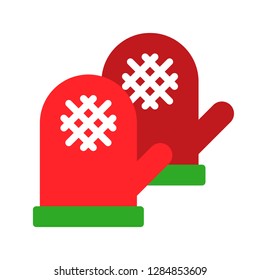 Kitchen mitten vector, Barbecue related flat design icon
