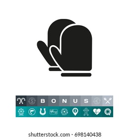 Kitchen mittens icon