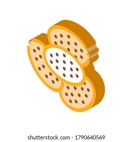 Mezclador De Cocina Para Vector De Icono De Cocina. Mezclador isométrico Utensil Equipo Electrónico Concepto Pictograma Lineal. Signo de dispositivo eléctrico. ilustración de símbolo aislado de color