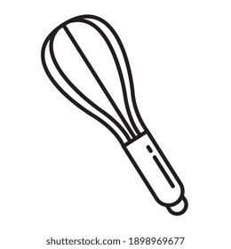 kitchen mixer cutlery line style icon vector illustration design