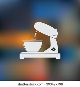 kitchen mixer flat icon