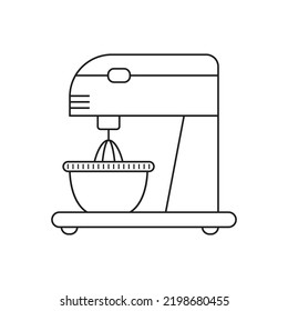 Kitchen Mixer Icon Design Food Mixer Icon. Isolated On White Background. Vector Illustration