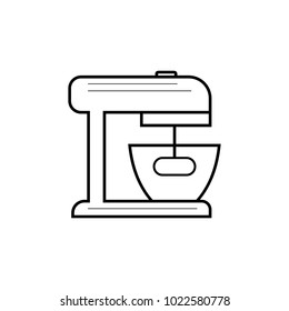 kitchen mixer icon. Element of home appliances for mobile concept and web apps. Thin line icon for website design and development, app development. Premium icon on white background