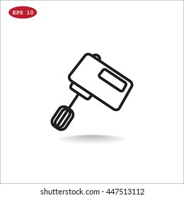  Kitchen mixer icon Flat.