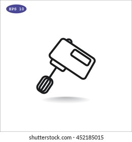  Kitchen mixer icon Flat.