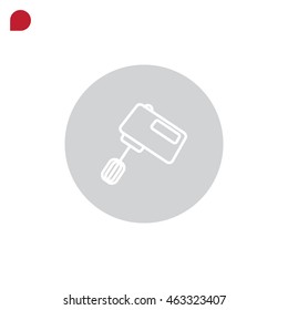  Kitchen mixer icon Flat.