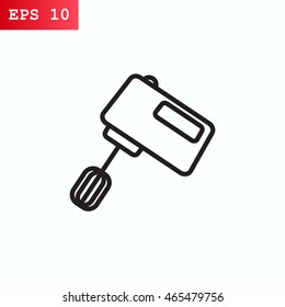  Kitchen mixer icon Flat.