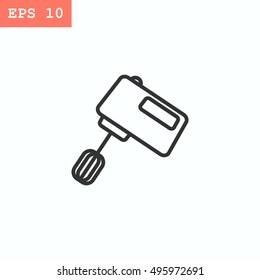  Kitchen mixer icon Flat.