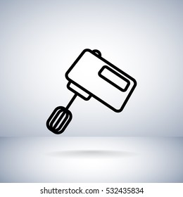  Kitchen mixer icon Flat.