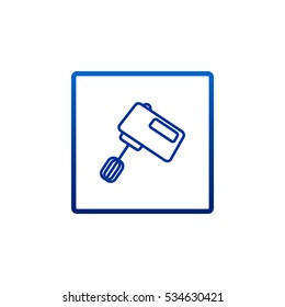  Kitchen mixer icon Flat.