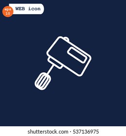  Kitchen mixer icon Flat.