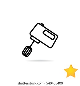  Kitchen mixer icon Flat.