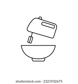 kitchen mixer icon on white background. vector illustration. EPS 10