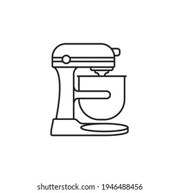 icono del mezclador de cocina. Vector de contorno