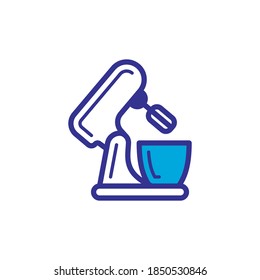 kitchen mixer icon, vector, color style design
