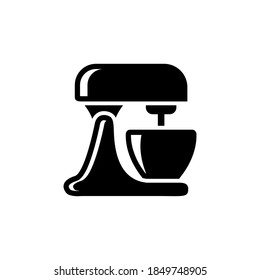 icono del mezclador de cocina, vector, diseño estilo glifo