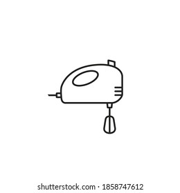 Kitchen mixer icon, Vector isolated simple kitchen equipment illustration.