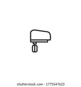 kitchen mixer isolated line icon for web and mobile