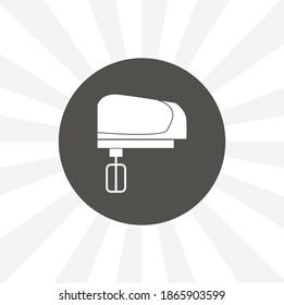 kitchen mixer isolated vector icon. food design element