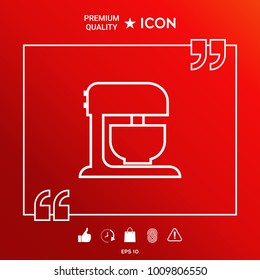 Kitchen mixer linear icon