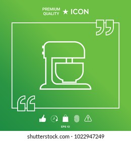 Kitchen mixer linear icon