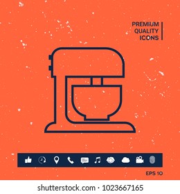 Kitchen mixer linear icon