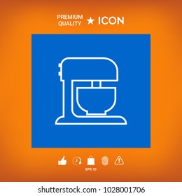 Kitchen mixer linear icon