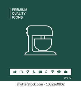 Kitchen mixer linear icon