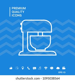Kitchen mixer linear icon