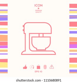 Kitchen mixer linear icon