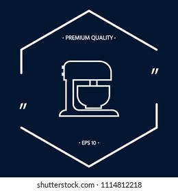 Kitchen mixer linear icon